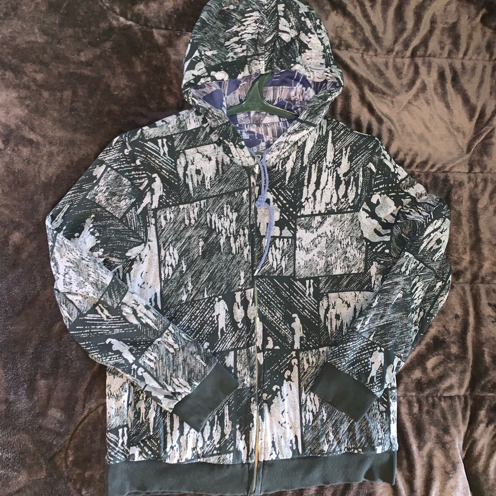 Armani Exchange Mens Reversable Hoodie Sz Medium